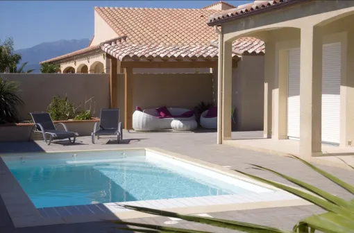 Zoom sur la piscine Ambre à Soustons..., Capbreton, Indigo Piscines