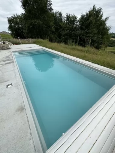 Zoom sur la piscine Bermudes à Anglet , Capbreton, Indigo Piscines
