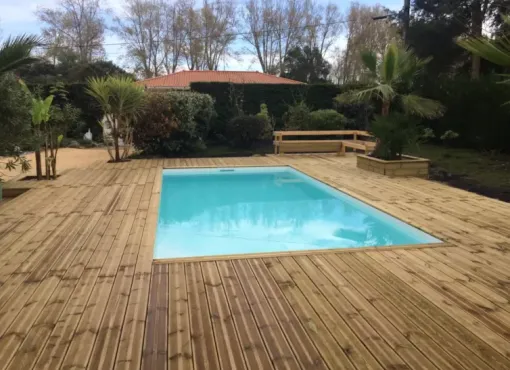 La piscine coque Paradise à Vielle-Saint-Girons, Capbreton, Indigo Piscines