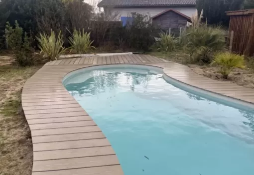 Arrivée d'une Eden à Capbreton..., Capbreton, Indigo Piscines
