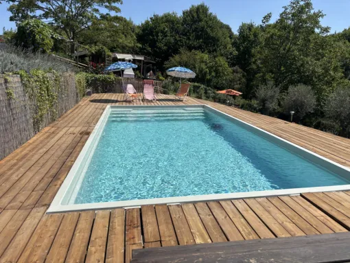 Élégance et bien-être à Seignosse avec la piscine Rhodes, Capbreton, Indigo Piscines