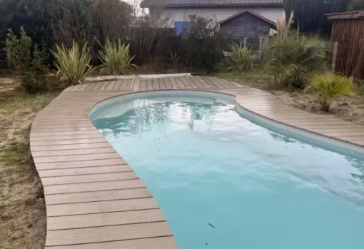 Arrivée d'une Eden à Capbreton..., Capbreton, Indigo Piscines