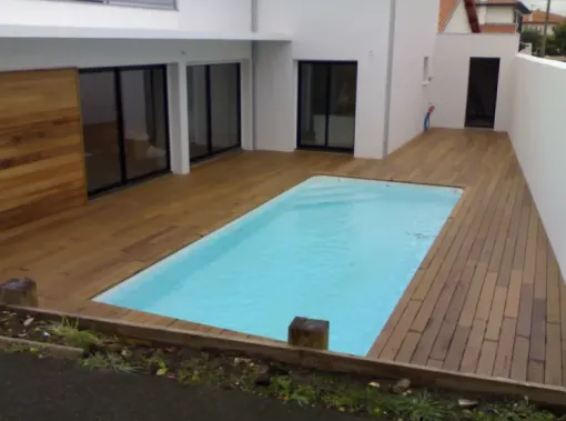 Installation du modèle CAP VERT à Hossegor, Capbreton, Indigo Piscines