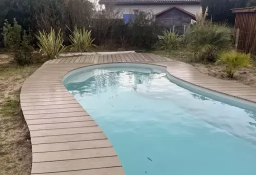 Arrivée de la piscine EDEN à Capbreton, Capbreton, Indigo Piscines