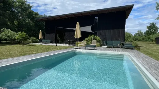 Nouvelle réalisation Mediester à Seignosse, Capbreton, Indigo Piscines