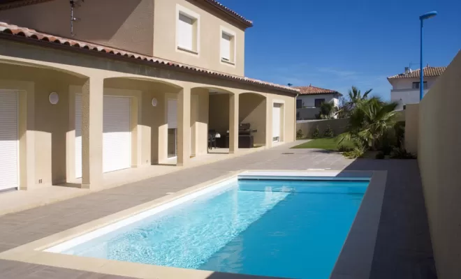 Zoom sur la piscine Ambre à Soustons..., Capbreton, Indigo Piscines