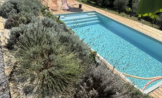 Piscine installée à Soustons : découvrez le modèle "Rhodes", Capbreton, Indigo Piscines
