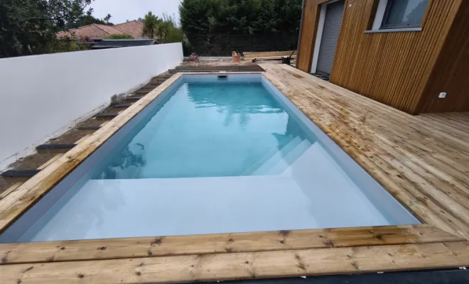 Nouvelle réalisation à Tosse, Capbreton, Indigo Piscines